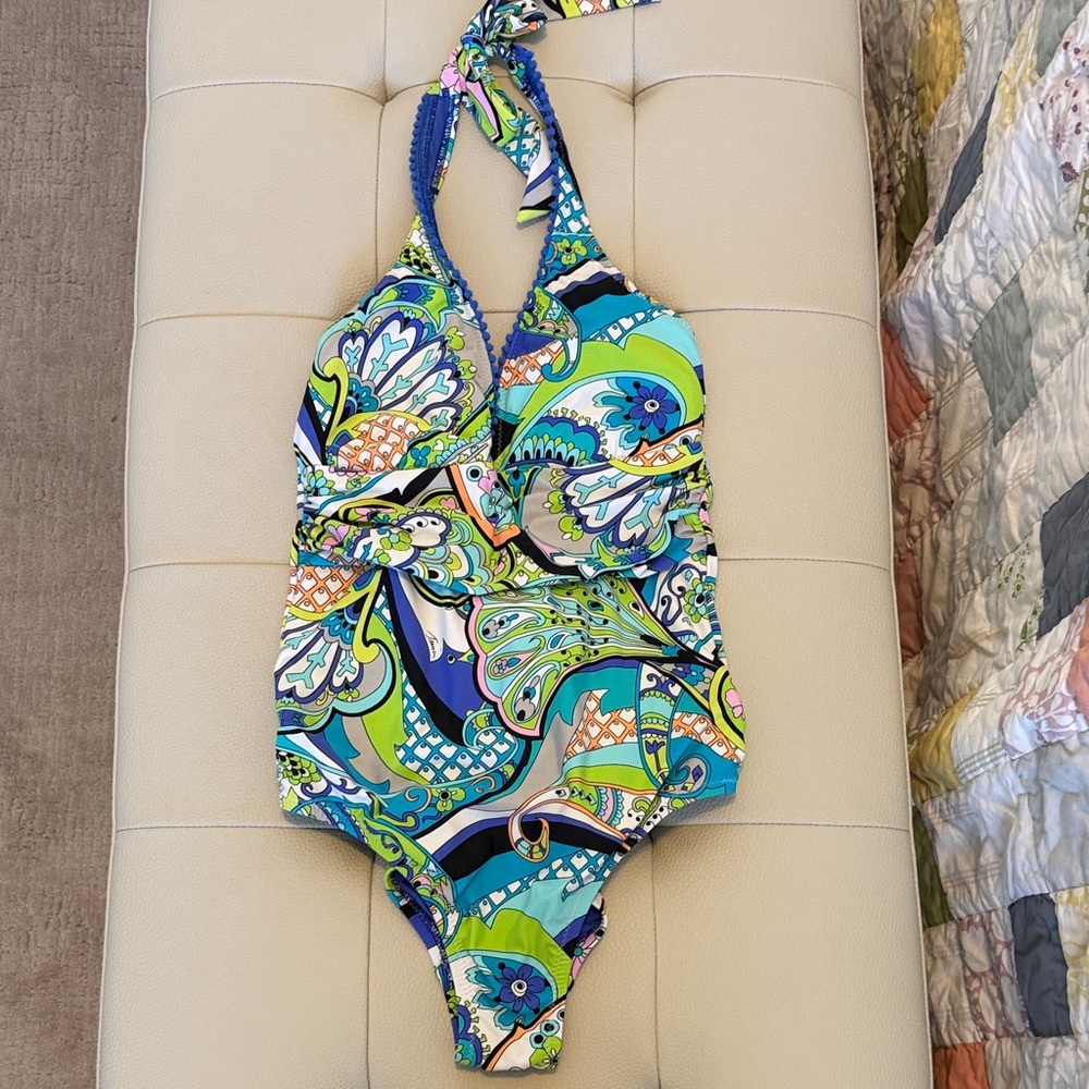 Trina Turk high cut one piece Swimsuit
